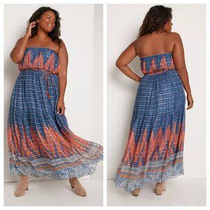 NWT Anthropologie "Nora" Verb By Pallavi Singhee Bandhani Maxi Dress 12